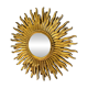 Large sunburst mirror, witch's eye shape, 50cm diameter, convex, vintage 1960s
