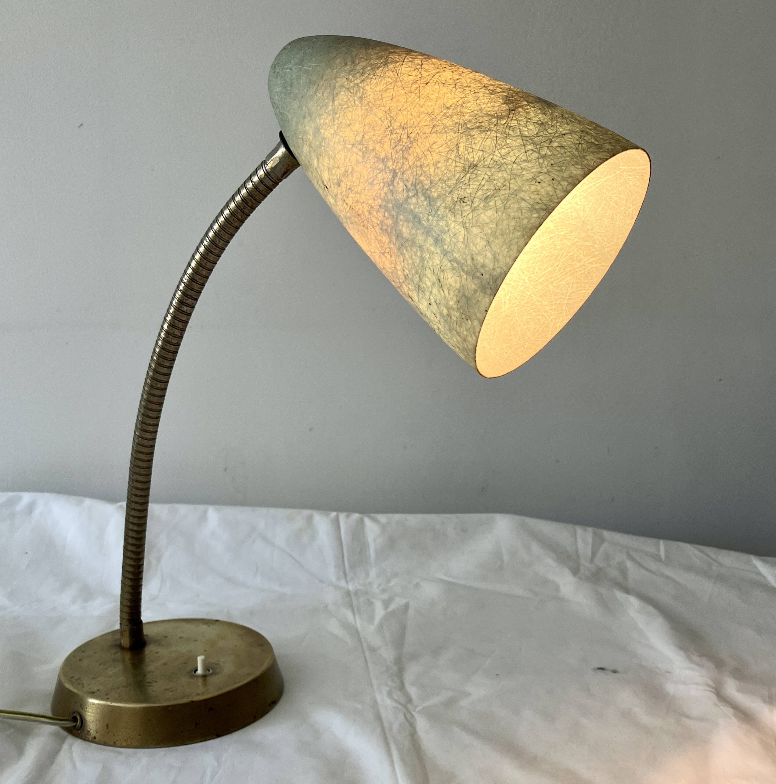 Lampe années 60 fibre de verre