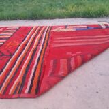 Handmade vintage berber carpet