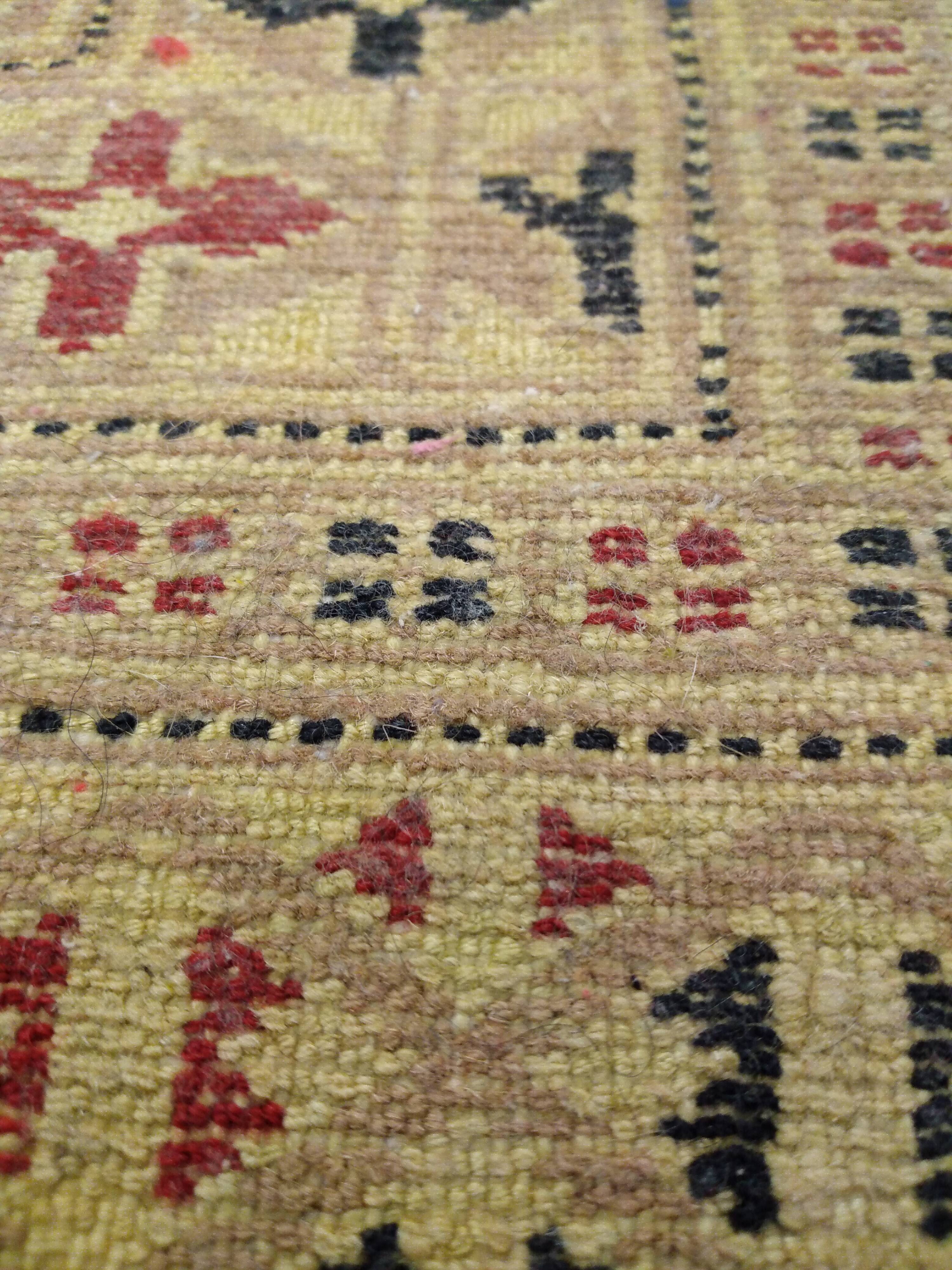 Handmade wool and silk Persian rug