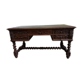 Bureau en chêne style Louis XIII