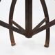 Industrial Black Metal Stool with Frame, France 1920s