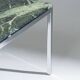 Square green marble coffee table, 1970s