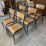 6 Mullca 510 school chairs