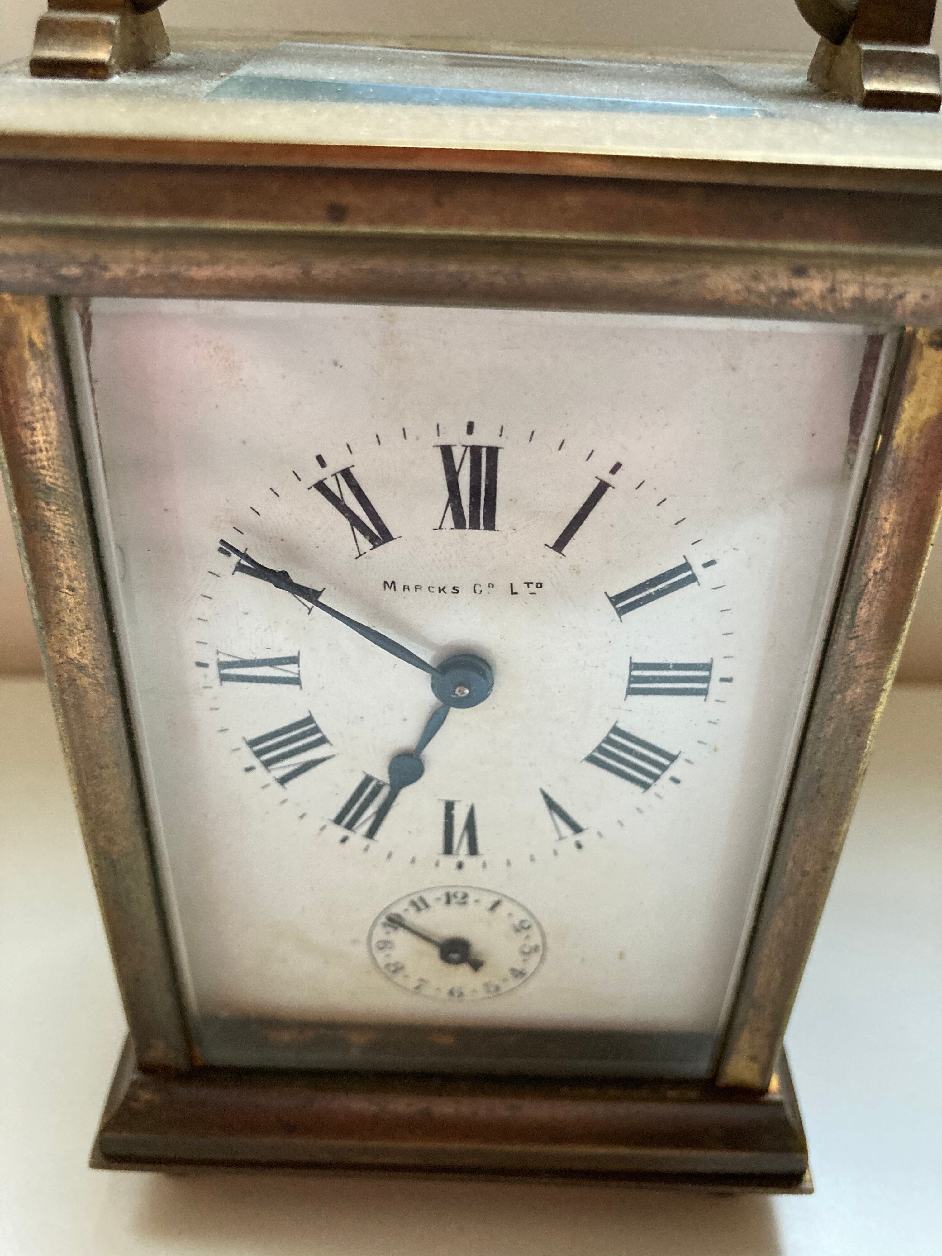 Former officer clock Marcks-Co Ltd skeleton antic Clock watchmaking XIX