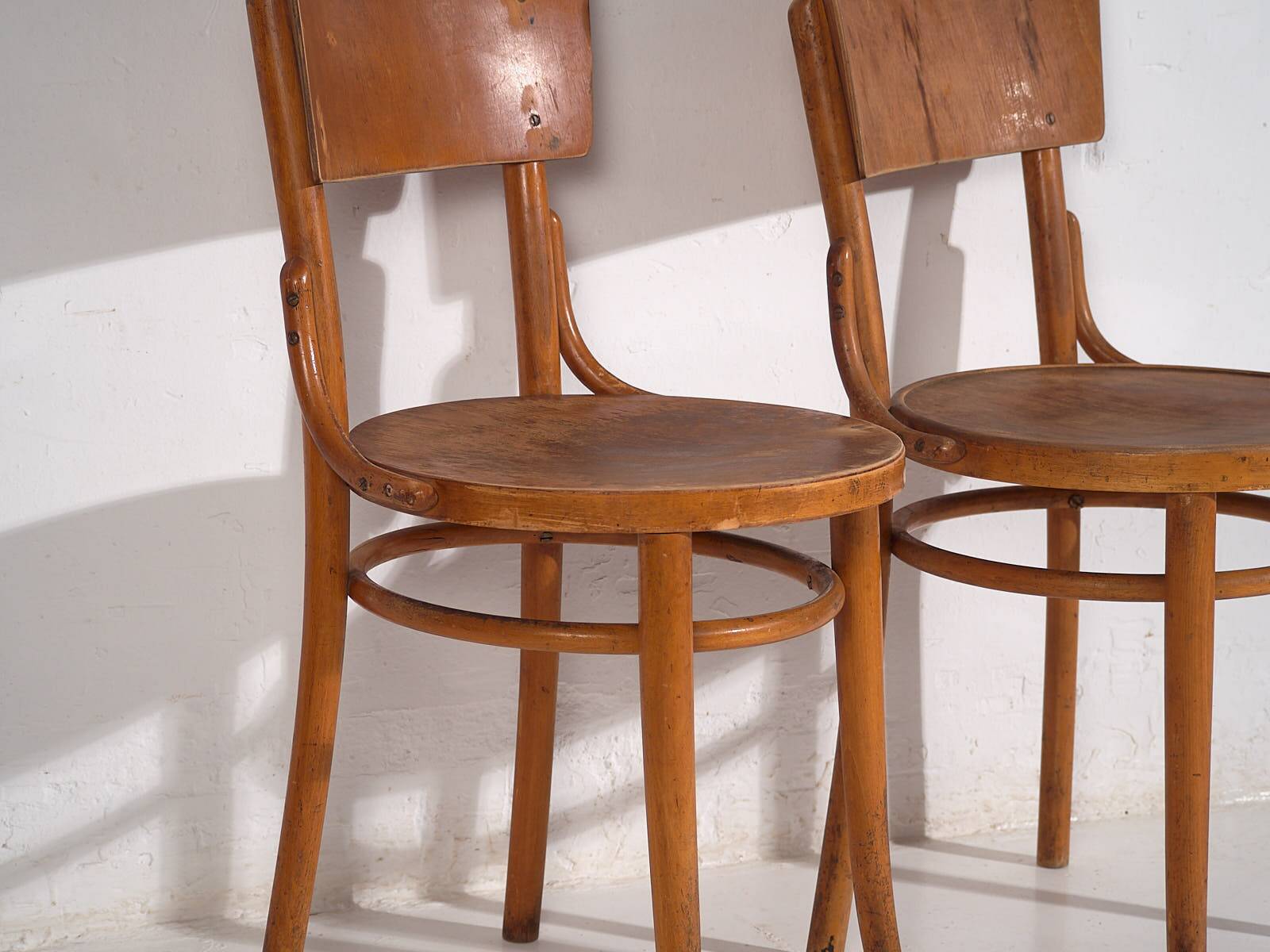 Vintage Thonet Chairs (c.1950). Set of 4 pieces #7