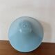 Blue aluminum mushroom clip lamp from the 50s and 60s