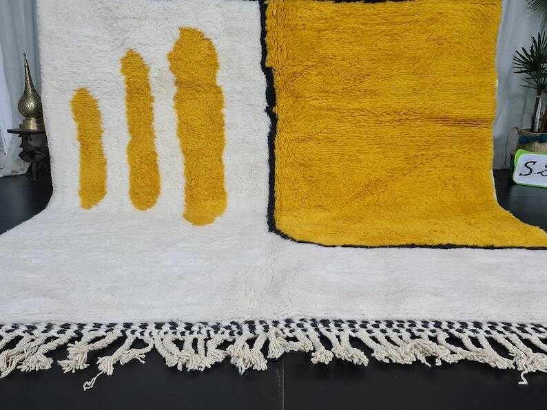 Moroccan yellow carpet 240/160cm