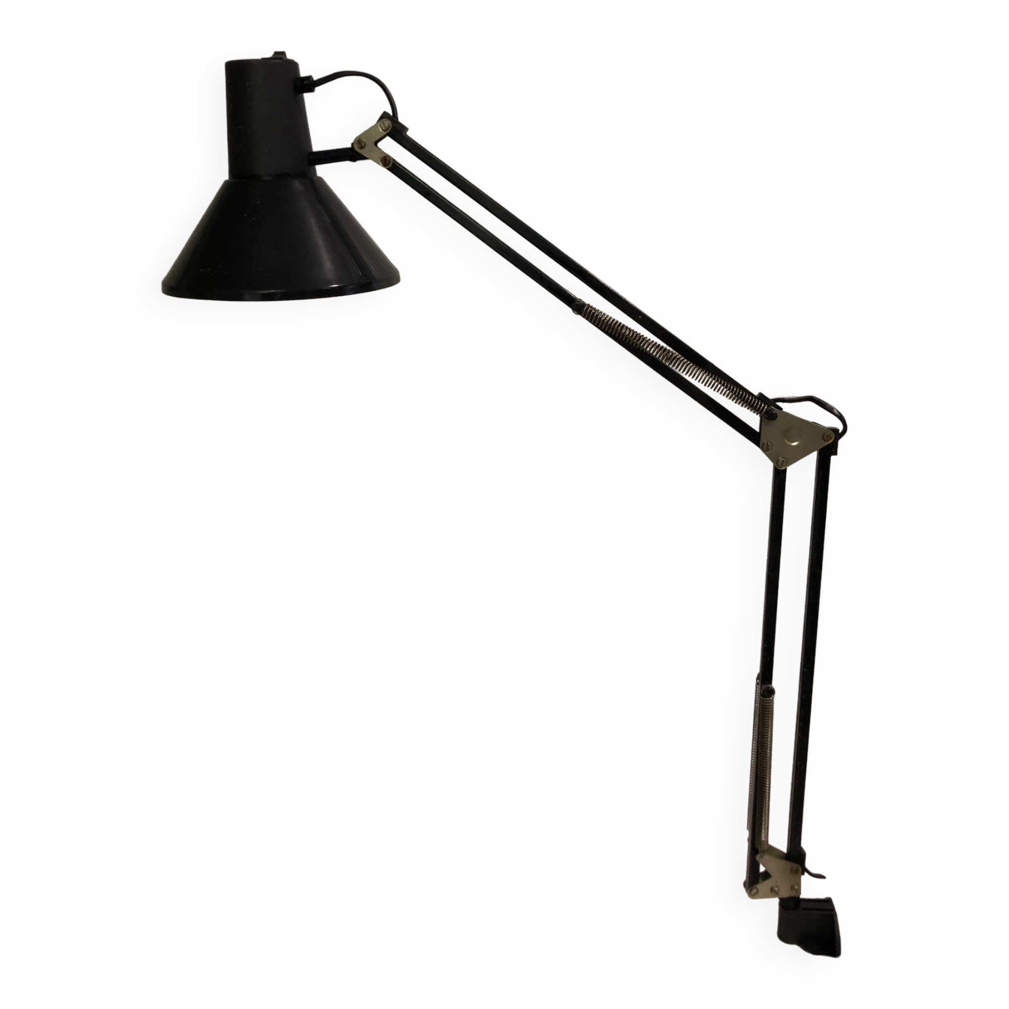 Articulated desk lamp vice clamp