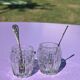 Crystal salt and pepper shakers