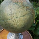 World map, vintage globe
