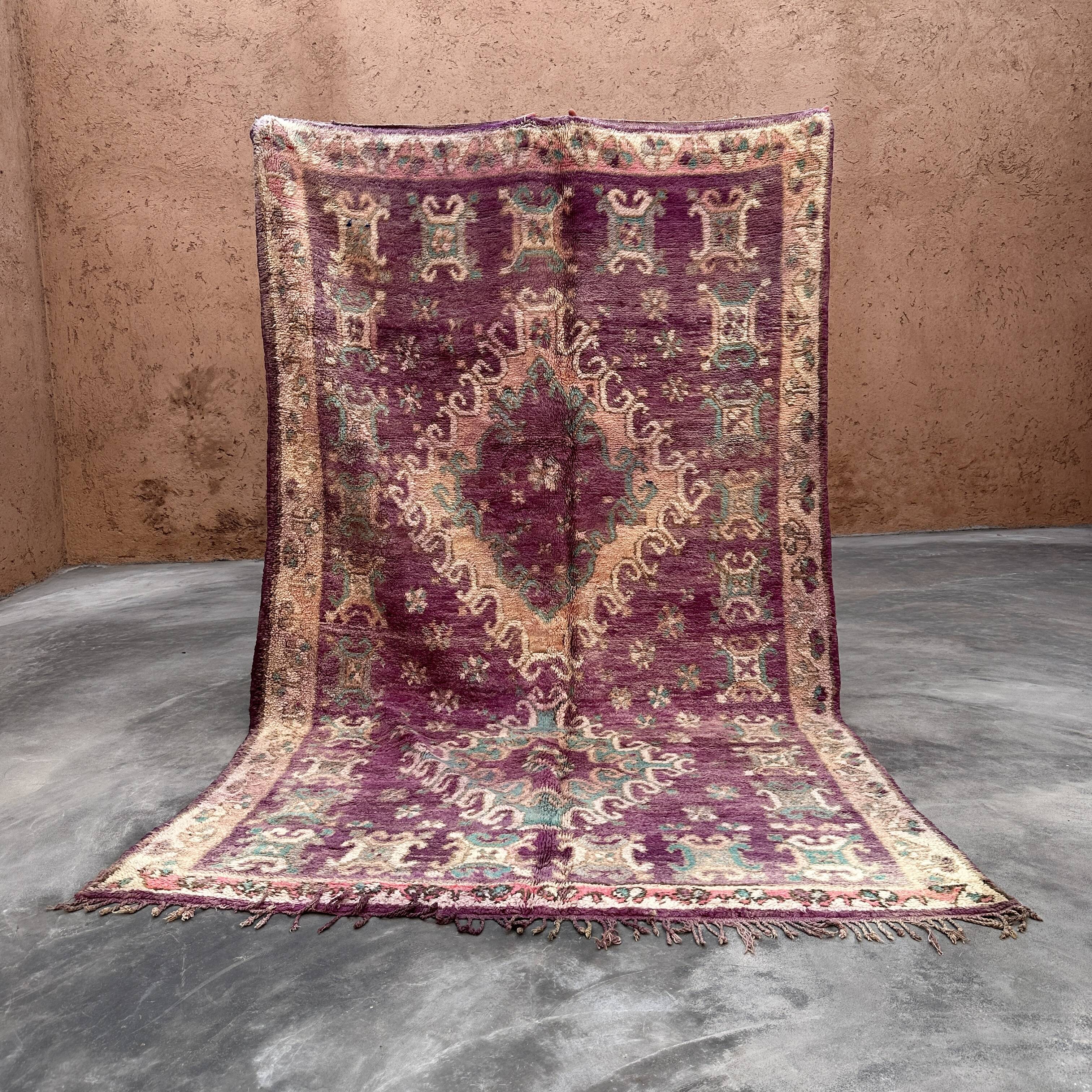 Boujad purple Moroccan rug - 189 x 311 cm