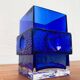 Space Age Glass Block Vase, 1960s