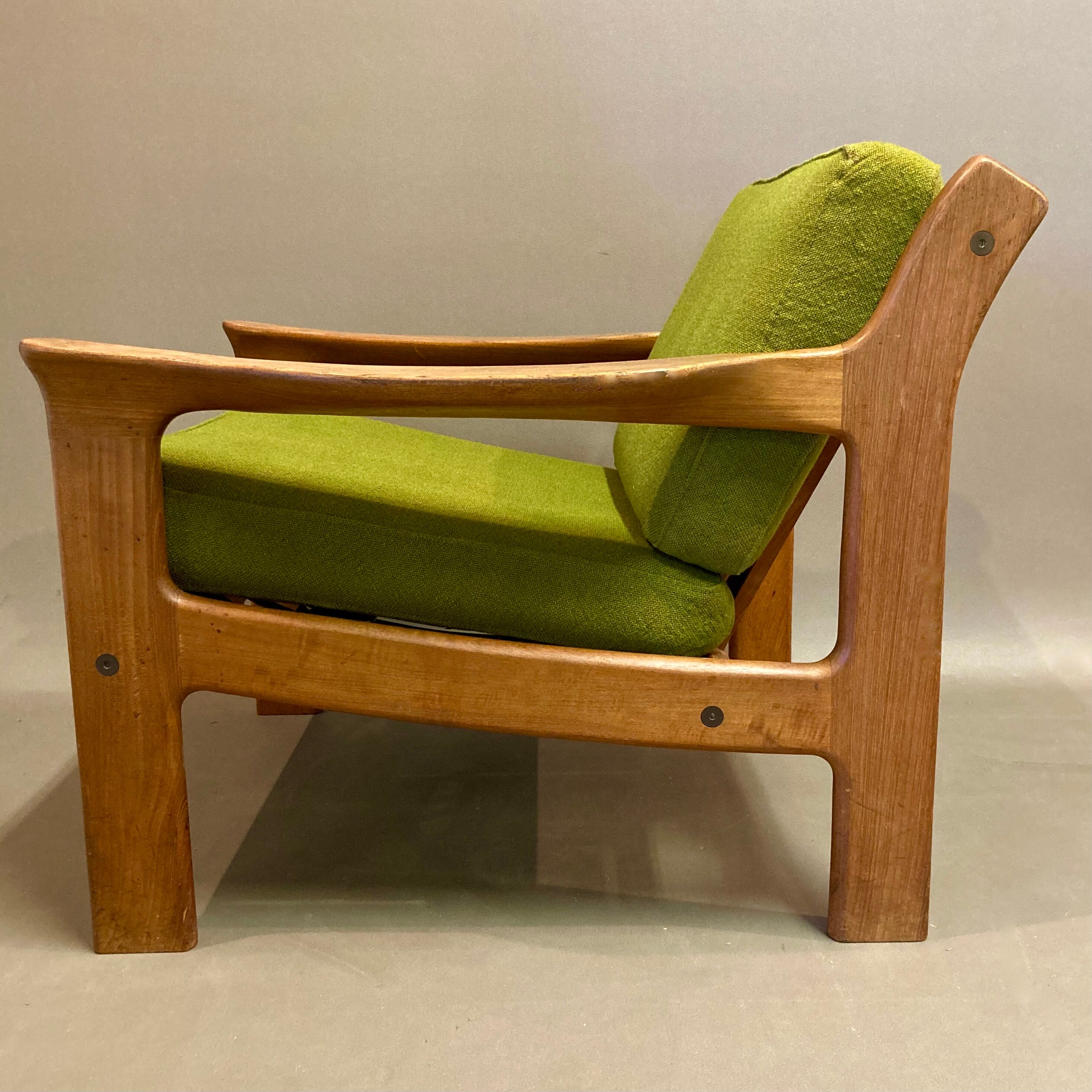 Teak armchair Scandinavian design 1950.