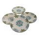 Lot de 4 assiettes en barbotine début XXème
