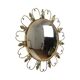 Vintage Fish Eye Convex Mirror Sunburst Witch Mirror Deknudt 46cm