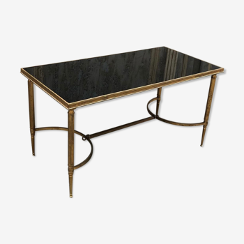 Table brass glass dore