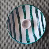 Italian glazed ceramic candle holder Baldelli 1950s 1960s