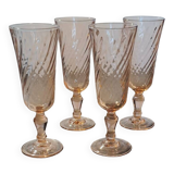 Set of 4 champagne flutes