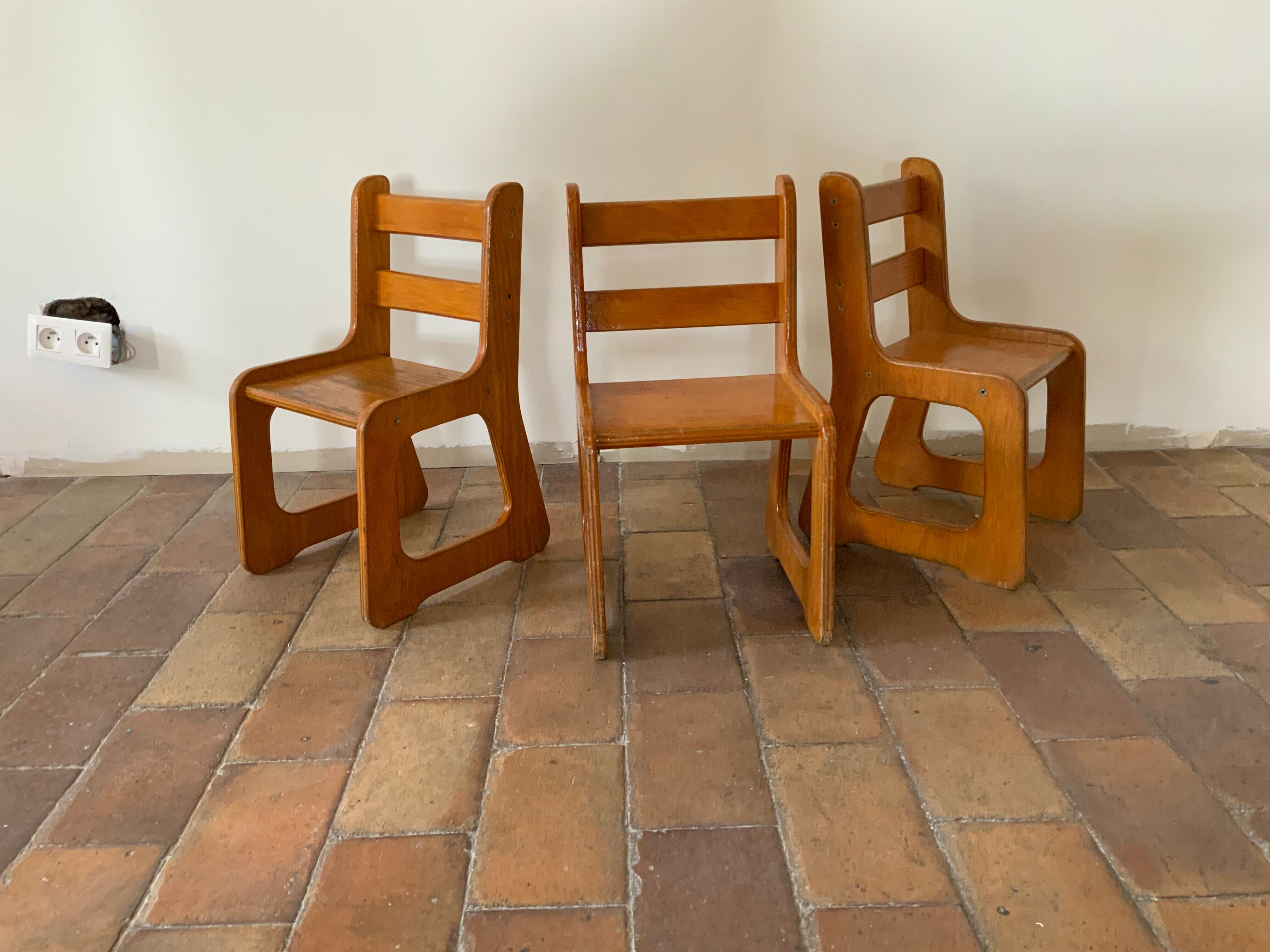 Vintage sled children's chair