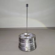 Lampe / suspension Adlumen très rare, câblée en inox