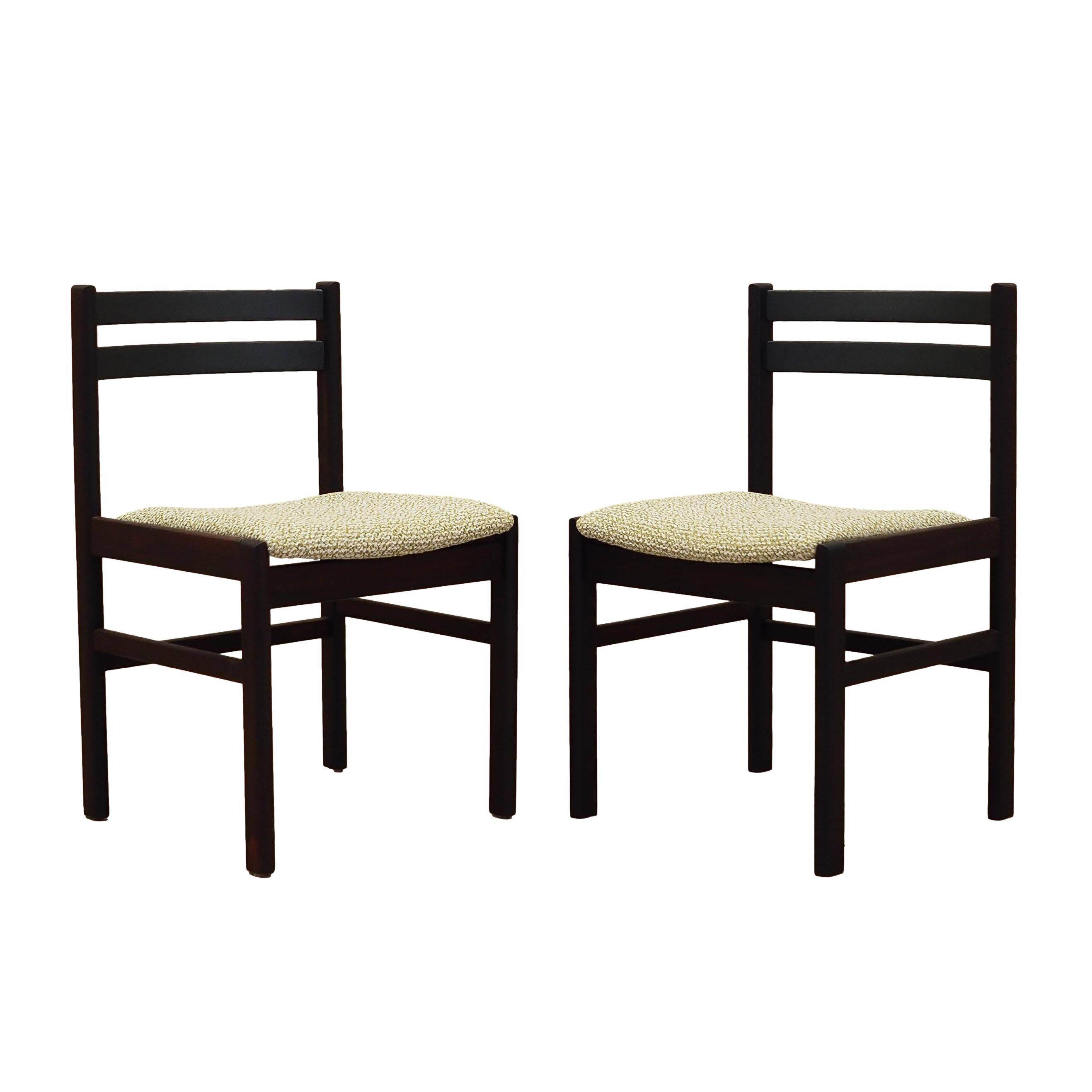 Set of two rosewood chairs, Danish design, 1970s, production: Denmark