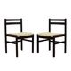 Set of two rosewood chairs, Danish design, 1970s, production: Denmark