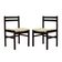 Set of two rosewood chairs, Danish design, 1970s, production: Denmark