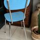 Vintage Blue Formica Chair