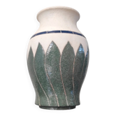 Vintage stoneware vase signed
