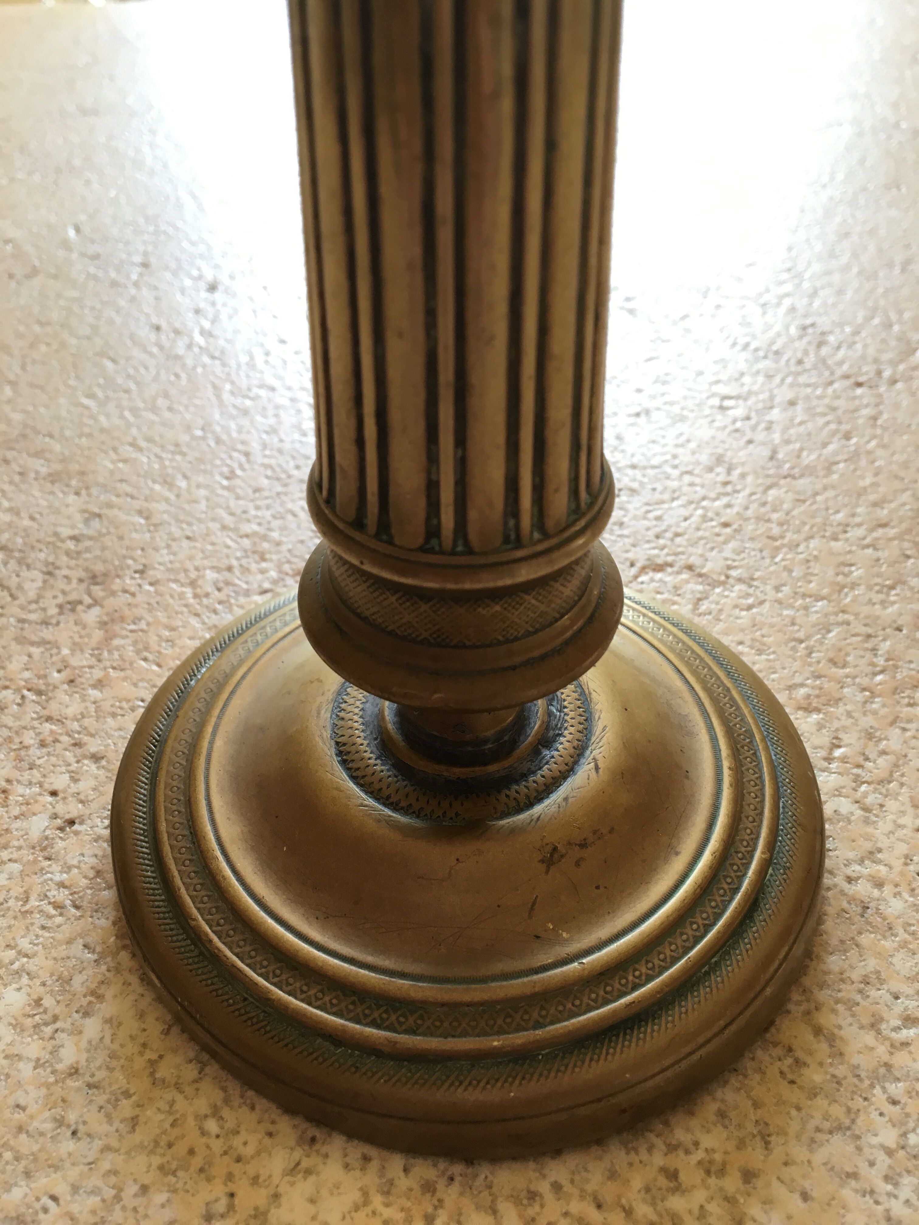 Brass candlestick