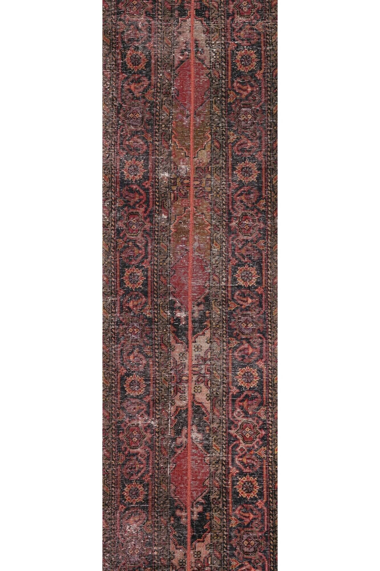 Vintage Turkish hallway rug 65x407 cm