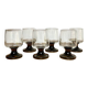 6 vintage liqueur glasses