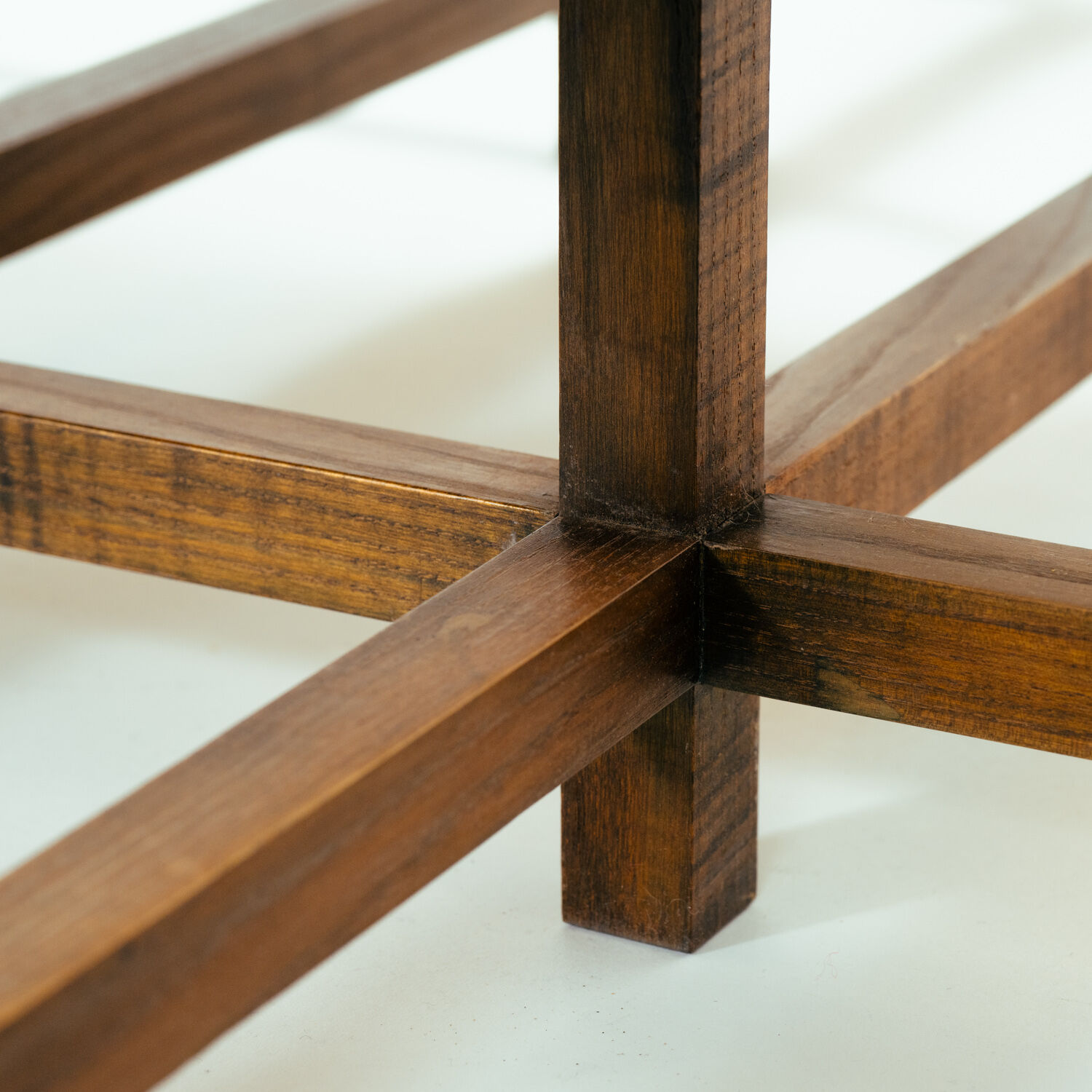 Conversation bench inspired by Rennie Mackintosh, unique, 1980