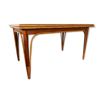 Rattan extension table