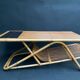 Rattan and ceramic coffee table
