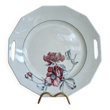 Plate with handles, Saint Amand ceramic serving dish, Simone model