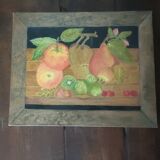 Nature morte, huile sur toile signée