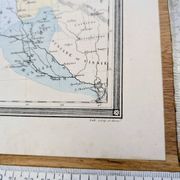 L'Asie mineure, carte ancienne, imprimée en 1852.