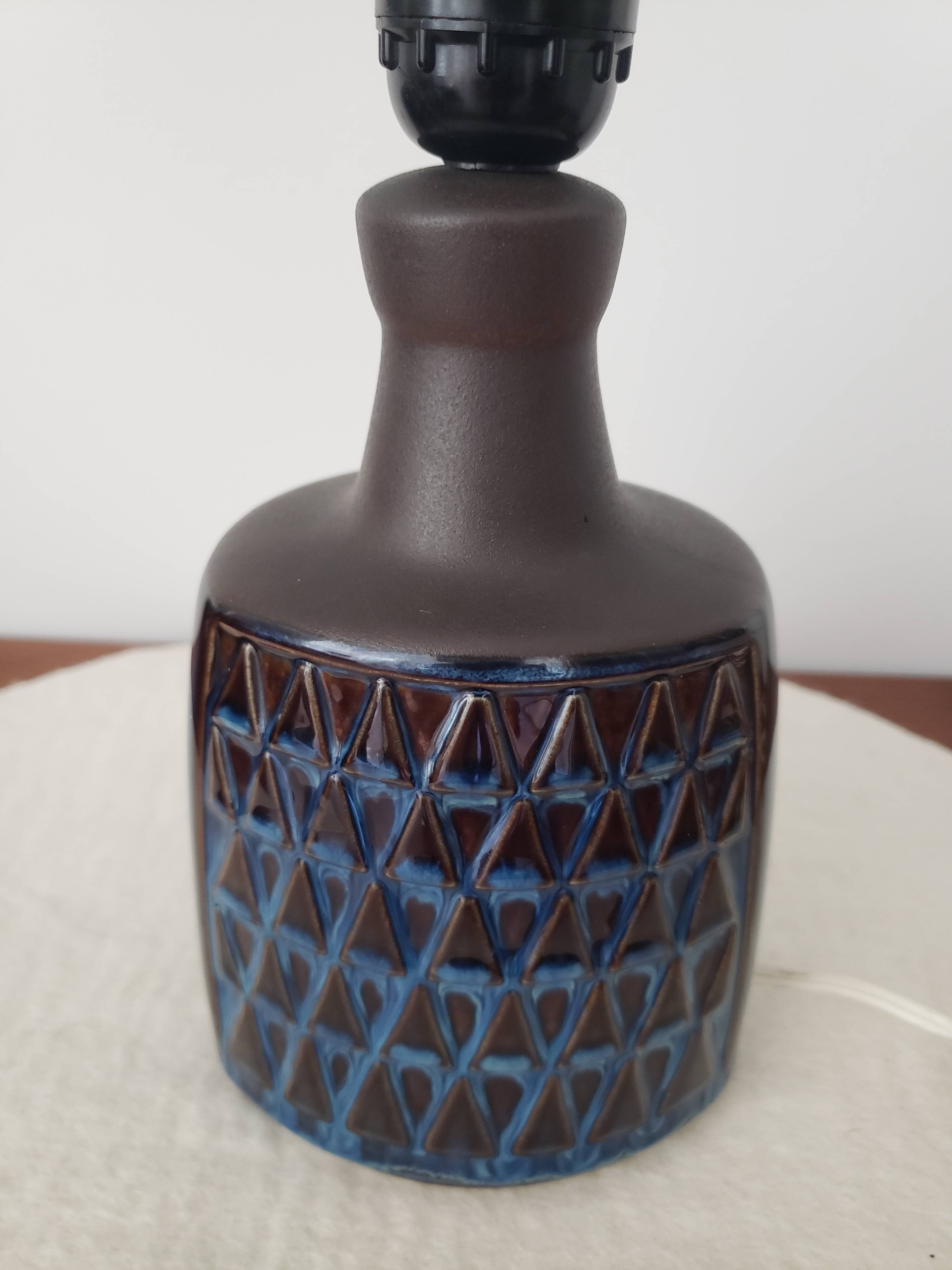 Glazed stoneware lamp base by Einar Johansen for Søholm.
