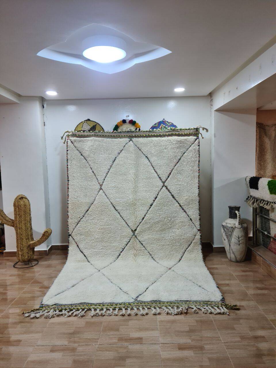 Tapis Beni Mrirt 100% Laine Naturelle – Luxe et Artisanat Berbère