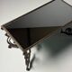 Wrought iron coffee table with mirror glass
