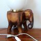 Elephant lamp and opaline