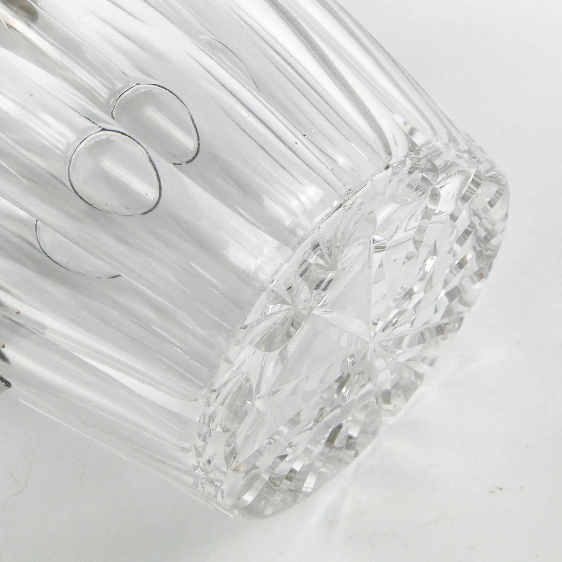 Art Deco wine jug, transparent glass, Germany, 1920s