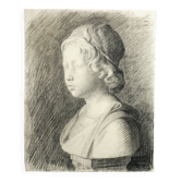 Dessin du buste d'un jeune homme d'Andrea Della Robbia
