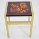 1960s italian brass and glass side table