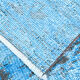 2x9 di̇stressed blue oushak runner rug, 282x75cm