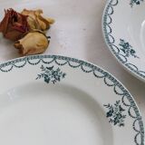 Hollow plate 4, terre de fer, Céranord, vintage French