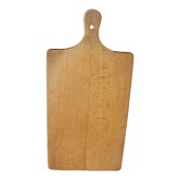 Wooden cutting board with handle