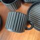 Tasses à café noir rayée blanc vintage Salins